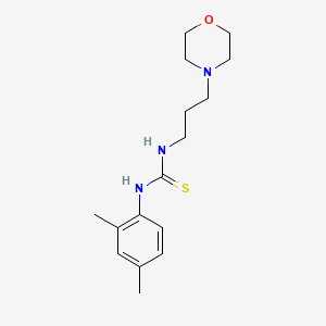 molecular formula C16H25N3OS B4677890 N-(2,4-dimethylphenyl)-N'-[3-(4-morpholinyl)propyl]thiourea 