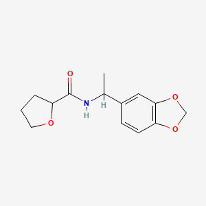 N-[1-(1,3-benzodioxol-5-yl)ethyl]tetrahydro-2-furancarboxamide