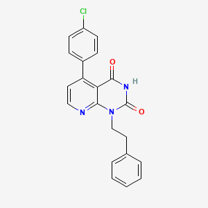 5-(4-chlorophenyl)-1-(2-phenylethyl)pyrido[2,3-d]pyrimidine-2,4(1H,3H)-dione
