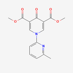 molecular formula C15H14N2O5 B4677991 dimethyl 6'-methyl-4-oxo-4H-1,2'-bipyridine-3,5-dicarboxylate 