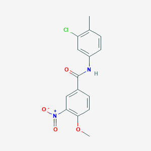 N-(3-chloro-4-methylphenyl)-4-methoxy-3-nitrobenzamide
