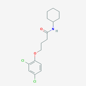 molecular formula C16H21Cl2NO2 B4678079 N-cyclohexyl-4-(2,4-dichlorophenoxy)butanamide 