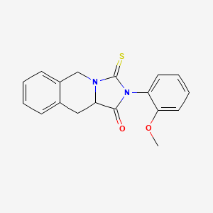 molecular formula C18H16N2O2S B4678156 2-(2-methoxyphenyl)-3-thioxo-2,3,10,10a-tetrahydroimidazo[1,5-b]isoquinolin-1(5H)-one 