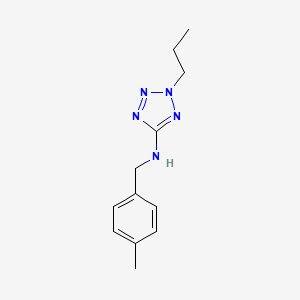 molecular formula C12H17N5 B4678173 N-(4-methylbenzyl)-2-propyl-2H-tetrazol-5-amine 
