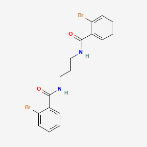 molecular formula C17H16Br2N2O2 B4678236 N,N'-1,3-propanediylbis(2-bromobenzamide) 