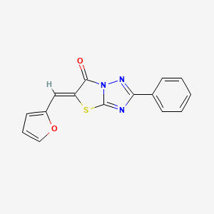 molecular formula C15H9N3O2S B4678265 5-(2-furylmethylene)-2-phenyl[1,3]thiazolo[3,2-b][1,2,4]triazol-6(5H)-one 