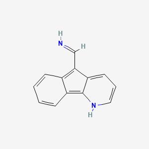 molecular formula C13H10N2 B4678298 (5H-indeno[1,2-b]pyridin-5-ylidenemethyl)amine 