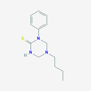 5-butyl-1-phenyl-1,3,5-triazinane-2-thione