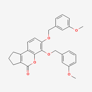 6,7-bis[(3-methoxybenzyl)oxy]-2,3-dihydrocyclopenta[c]chromen-4(1H)-one