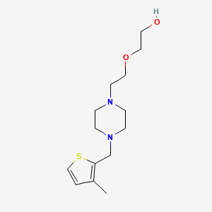 2-(2-{4-[(3-methyl-2-thienyl)methyl]-1-piperazinyl}ethoxy)ethanol