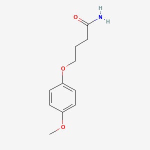 molecular formula C11H15NO3 B4678566 4-(4-甲氧基苯氧基)丁酰胺 