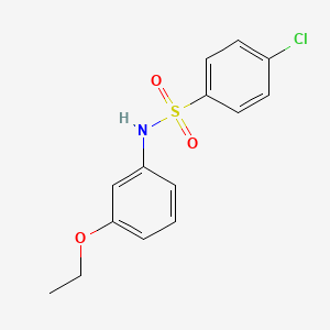 4-chloro-N-(3-ethoxyphenyl)benzenesulfonamide