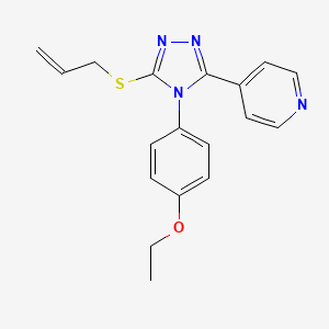 4-[5-(allylthio)-4-(4-ethoxyphenyl)-4H-1,2,4-triazol-3-yl]pyridine