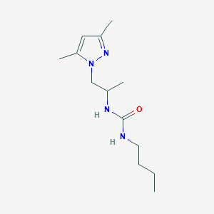 N-butyl-N'-[2-(3,5-dimethyl-1H-pyrazol-1-yl)-1-methylethyl]urea