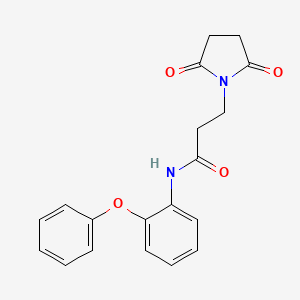 3-(2,5-dioxopyrrolidin-1-yl)-N-(2-phenoxyphenyl)propanamide