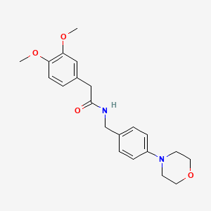 molecular formula C21H26N2O4 B4678697 2-(3,4-dimethoxyphenyl)-N-[4-(4-morpholinyl)benzyl]acetamide 