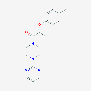 2-(4-METHYLPHENOXY)-1-[4-(2-PYRIMIDINYL)PIPERAZINO]-1-PROPANONE