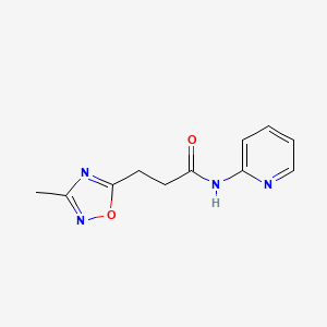 3-(3-methyl-1,2,4-oxadiazol-5-yl)-N-(pyridin-2-yl)propanamide