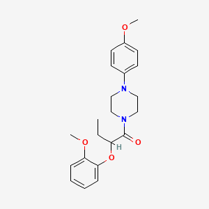 2-(2-Methoxyphenoxy)-1-[4-(4-methoxyphenyl)piperazin-1-yl]butan-1-one