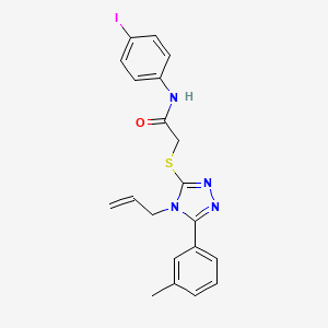 N-(4-iodophenyl)-2-{[5-(3-methylphenyl)-4-(prop-2-en-1-yl)-4H-1,2,4-triazol-3-yl]sulfanyl}acetamide