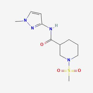 N~3~-(1-METHYL-1H-PYRAZOL-3-YL)-1-(METHYLSULFONYL)-3-PIPERIDINECARBOXAMIDE