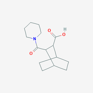 3-(Piperidin-1-ylcarbonyl)bicyclo[2.2.2]octane-2-carboxylic acid