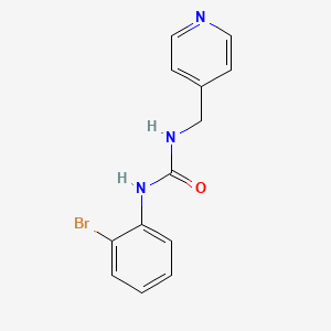 molecular formula C13H12BrN3O B4678830 N-(2-BROMOPHENYL)-N'-(4-PYRIDYLMETHYL)UREA 