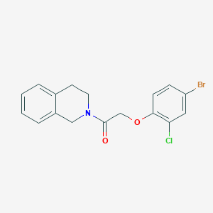 2-[(4-bromo-2-chlorophenoxy)acetyl]-1,2,3,4-tetrahydroisoquinoline