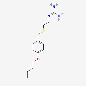 molecular formula C14H23N3OS B4678844 N-{2-[(4-butoxybenzyl)thio]ethyl}guanidine 