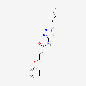 N-(5-pentyl-1,3,4-thiadiazol-2-yl)-4-phenoxybutanamide