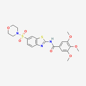 3,4,5-trimethoxy-N-(6-(morpholinosulfonyl)benzo[d]thiazol-2-yl)benzamide