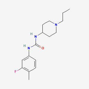 molecular formula C16H24FN3O B4678869 N-(3-FLUORO-4-METHYLPHENYL)-N'-(1-PROPYL-4-PIPERIDYL)UREA 