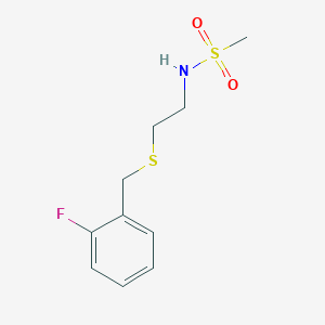 N-{2-[(2-fluorobenzyl)thio]ethyl}methanesulfonamide