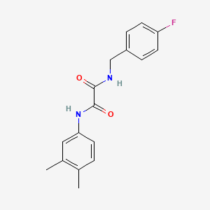 N-(3,4-dimethylphenyl)-N'-(4-fluorobenzyl)ethanediamide