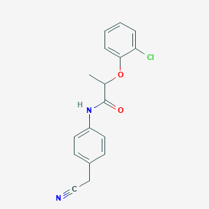 2-(2-chlorophenoxy)-N-[4-(cyanomethyl)phenyl]propanamide