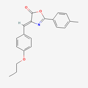 2-(4-methylphenyl)-4-(4-propoxybenzylidene)-1,3-oxazol-5(4H)-one