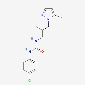 N-(4-chlorophenyl)-N'-[2-methyl-3-(5-methyl-1H-pyrazol-1-yl)propyl]urea