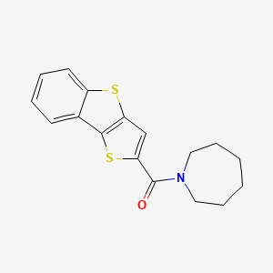 molecular formula C17H17NOS2 B4679120 1-(thieno[3,2-b][1]benzothien-2-ylcarbonyl)azepane 