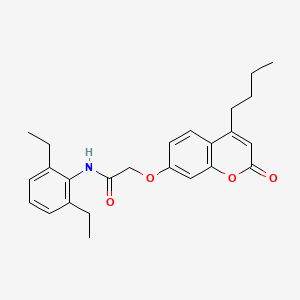 2-[(4-butyl-2-oxo-2H-chromen-7-yl)oxy]-N-(2,6-diethylphenyl)acetamide