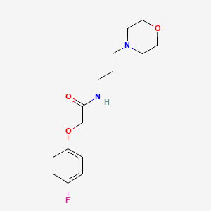 2-(4-fluorophenoxy)-N-[3-(morpholin-4-yl)propyl]acetamide