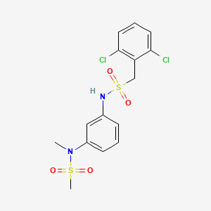 1-(2,6-dichlorophenyl)-N-{3-[methyl(methylsulfonyl)amino]phenyl}methanesulfonamide