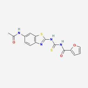 N-({[6-(acetylamino)-1,3-benzothiazol-2-yl]amino}carbonothioyl)-2-furamide