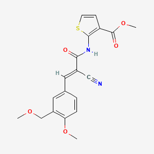 methyl 2-({2-cyano-3-[4-methoxy-3-(methoxymethyl)phenyl]acryloyl}amino)-3-thiophenecarboxylate