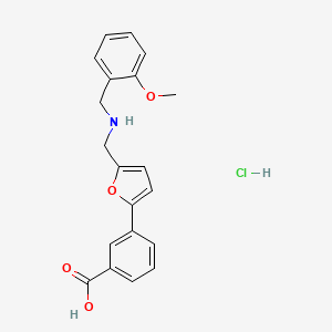 3-(5-{[(2-methoxybenzyl)amino]methyl}-2-furyl)benzoic acid hydrochloride