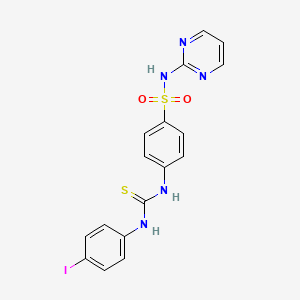 4-({[(4-iodophenyl)amino]carbonothioyl}amino)-N-2-pyrimidinylbenzenesulfonamide