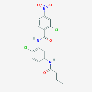 N-[5-(butyrylamino)-2-chlorophenyl]-2-chloro-4-nitrobenzamide