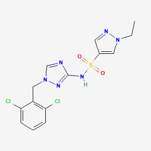 N~4~-[1-(2,6-DICHLOROBENZYL)-1H-1,2,4-TRIAZOL-3-YL]-1-ETHYL-1H-PYRAZOLE-4-SULFONAMIDE