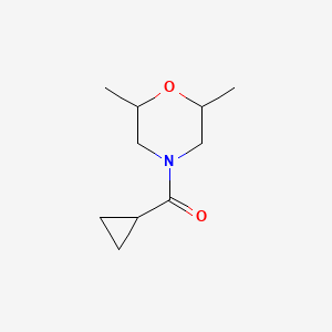 molecular formula C10H17NO2 B4679239 CYCLOPROPYL(2,6-DIMETHYLMORPHOLINO)METHANONE 