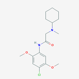 N-(4-chloro-2,5-dimethoxyphenyl)-N~2~-cyclohexyl-N~2~-methylglycinamide