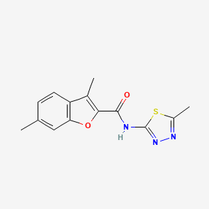 3,6-dimethyl-N-(5-methyl-1,3,4-thiadiazol-2-yl)-1-benzofuran-2-carboxamide